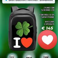 Black Friday  zaino con frontale led RGB 