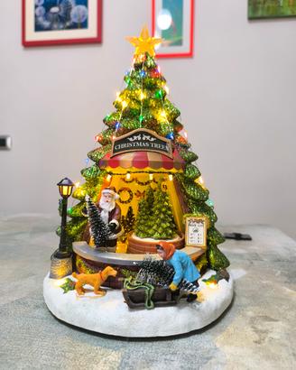 Giostrina natalizia natale luci movimento musica