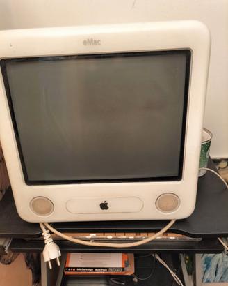 Computer E-Mac vintage da collezione.
