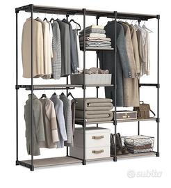 Armadio autoportante in tessuto