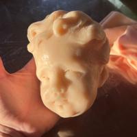 Rara testina in cera dello stuccatore Giacomo Serp