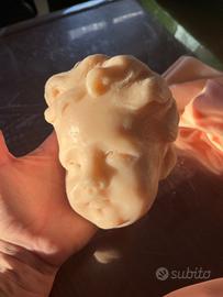 Rara testina in cera dello stuccatore Giacomo Serp