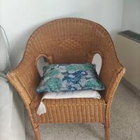 Poltroncina in vimini