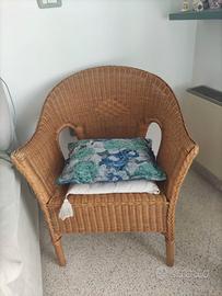 Poltroncina in vimini