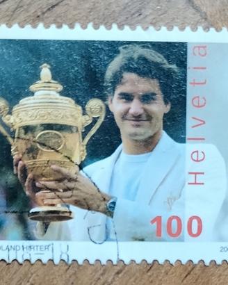 Francobollo Svizzera Helvetia Roger Feder