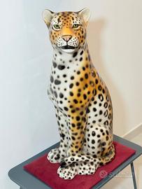 statua Giaguaro 91 cm artigianato italiano