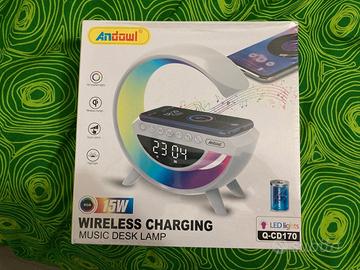 Lampada - Ricarica Wireless - Audio Bluetooth