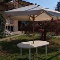 SET TAVOLO CON SEI SEDIE,  OMBRELLONE 