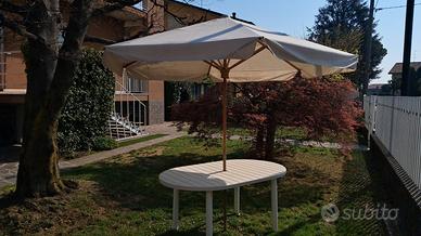 SET TAVOLO CON SEI SEDIE,  OMBRELLONE 