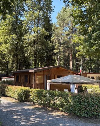 Casetta in legno di 45 mq con 2 camere e giardino
