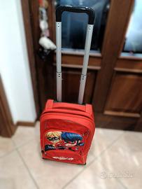 Zaino Trolley Scuola Miraculous Ladybug Chat Noir