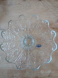 Alzatina in cristallo di Boemia 