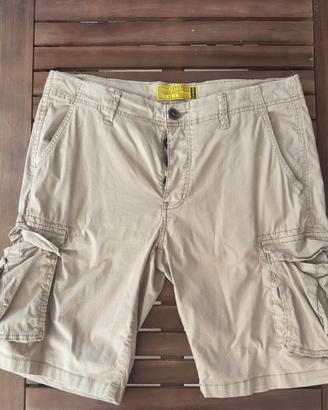 Pantaloncini cargo beige regular fit
