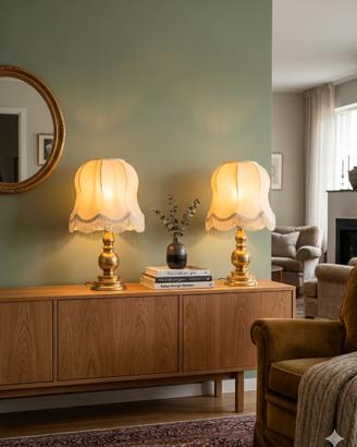 Lampade in ottone massiccio vintage 