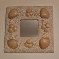 specchio artigianale conchiglie 