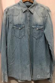 camicia in jeans REPLAY blu jeans - taglia xl
