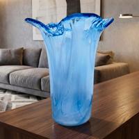 Vaso La Murrina Vetro di Murano Azzurro, Vintage