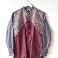 Camicia uomo cotone ricamo fiori