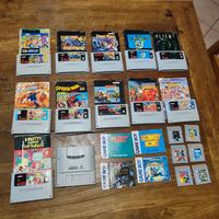 lotto videogiochi snes gameboy