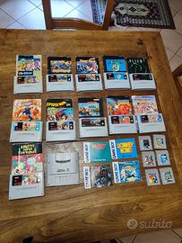 lotto videogiochi snes gameboy