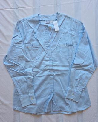 Camicia azzurra Maria Riboldi, taglia L