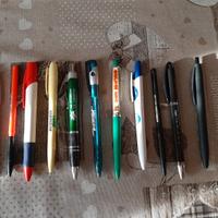 lotto di 11 penne a biro 