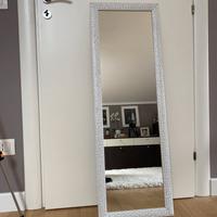 Specchiera con cornice argento