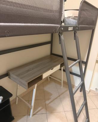 Letto a castello ikea soppalco completo di materas