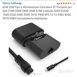 Alimentatore Caricatore PC Portatile per Dell 
