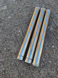 tubo acciaio inox, canna fumaria