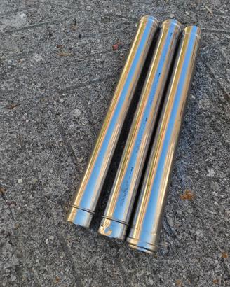tubo acciaio inox, canna fumaria
