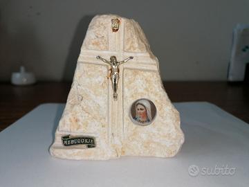 Pietra sasso Madonna di Medjugorje souvenir sacro