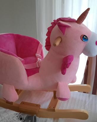 Unicorno a Dondolo  Rosa