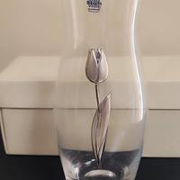 vaso cristallo e argento diesseti