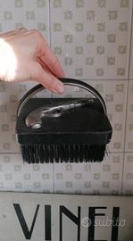 Spazzola per scarpe vintage, decoro pistola antica