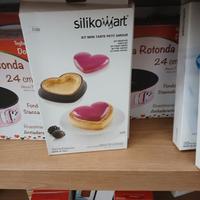 stampo per crostate moderne cuore silikomart