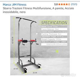 Sbarra trazioni fitness multifunzione