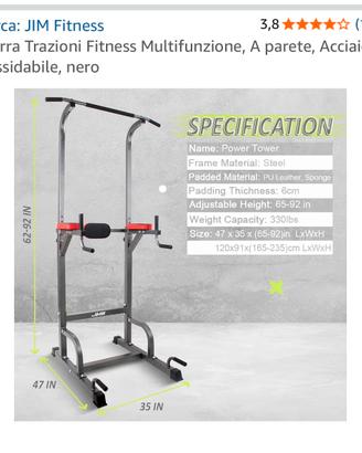 Sbarra trazioni fitness multifunzione