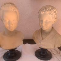 2 Mezzo busto in marmo