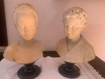 2 Mezzo busto in marmo