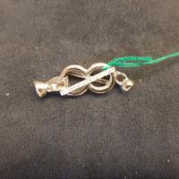 Chiusura Argento 925 con zirconi per collana perle