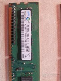 2 banchi RAM DDR 3 Samsung da 2 Gb ciascuno 