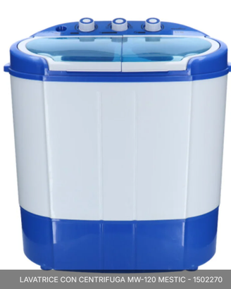 LAVATRICE CON CENTRIFUGA MW-120 MESTIC