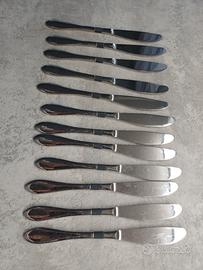 Set 12 coltelli Inoxpran in acciaio 18/10 .