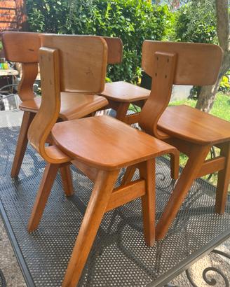 4 seggioline bambino anni50