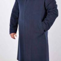 Cappotto puro cashmere TG XL blu notte da uomo