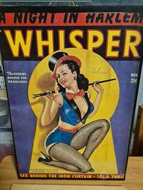 Due quadri copertina vintage di rivista americana.