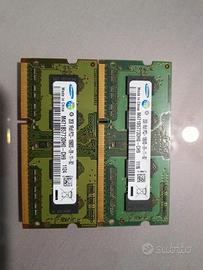 RAM ddr3 per portatili 