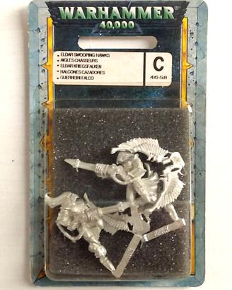 2 Eldar Falchi da guerra Warhammer 40K metallo