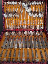 Servizio vintage posate placcate argento 800